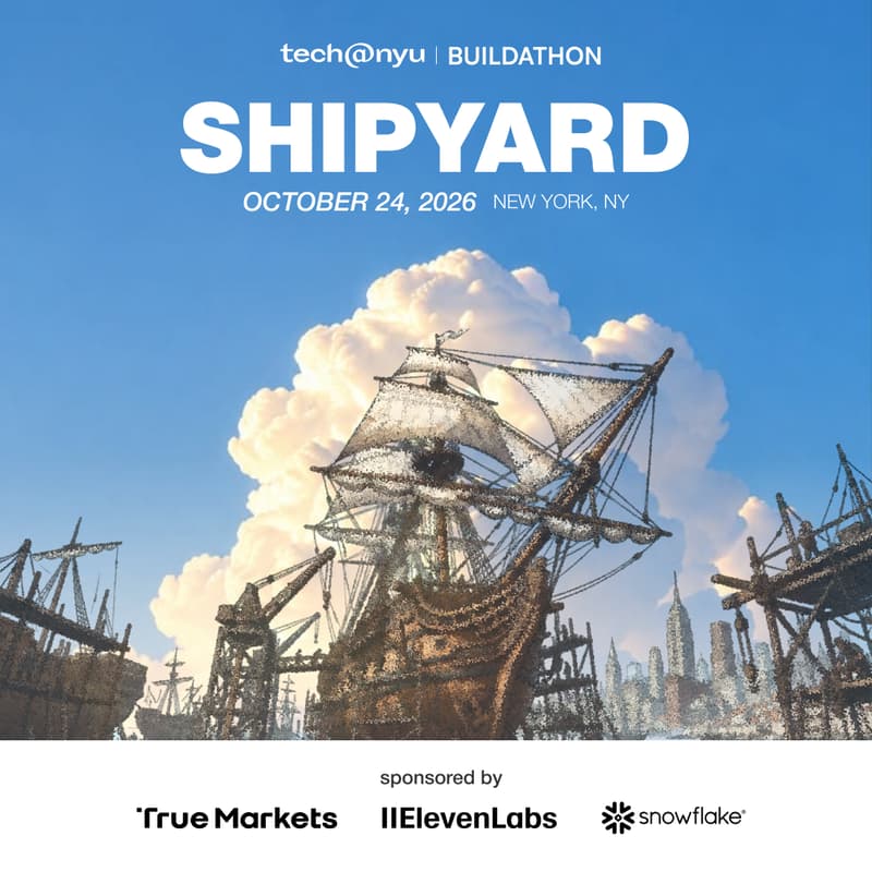 Cover Image for Tech@NYU Buildathon: Shipyard