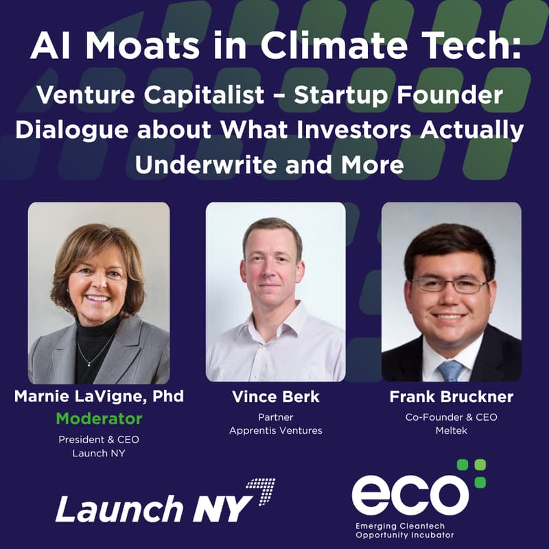 Cover Image for AI Moats in Climate Tech: Venture Capitalist – Startup Founder Dialogue about What Investors Actually Underwrite and More