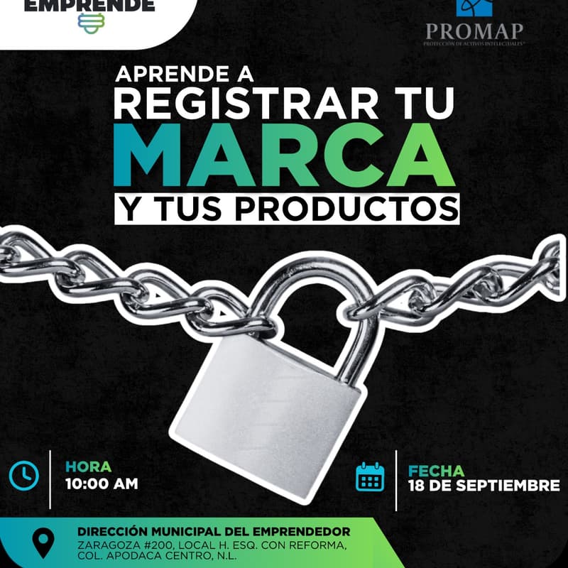 Cover Image for APRENDE A REGISTRAR TU MARCA Y PRODUCTOS (PRESENCIAL)