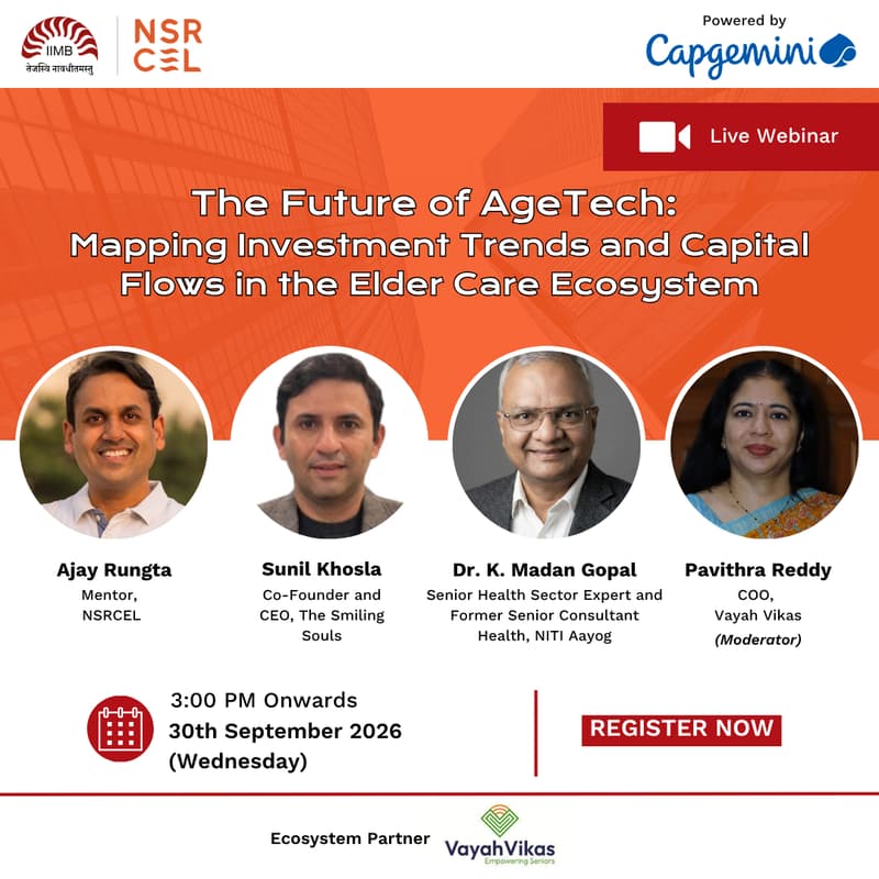 Cover Image for The Future of AgeTech: Mapping Investment Trends and Capital Flows in the Elder Care Ecosystem | Webinar