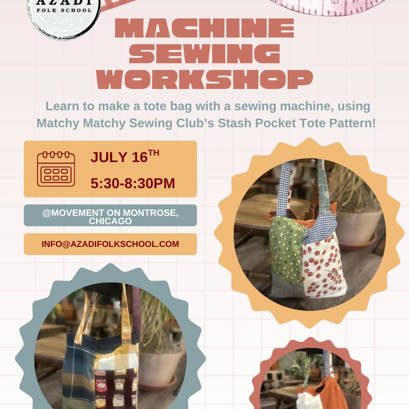 Cover Image for Machine Sewing: Tote Bag with Pocket
