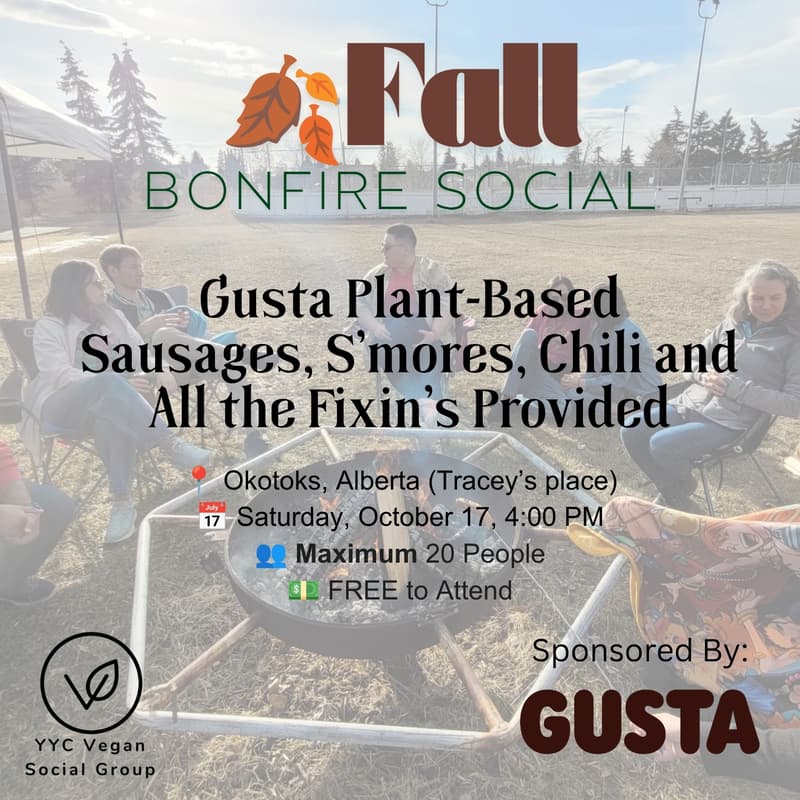 Cover Image for Cozy Fall Bonfire Social ft. Gusta Plant-Based Sausages
