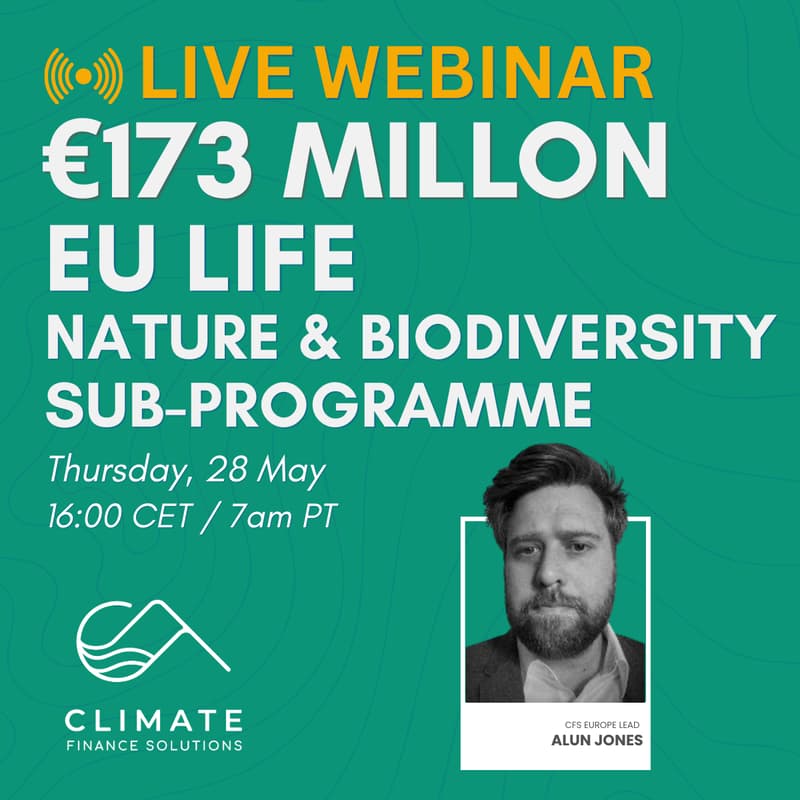 Cover Image for €173 MILLION EU LIFE Nature & Biodiversity sub-programme