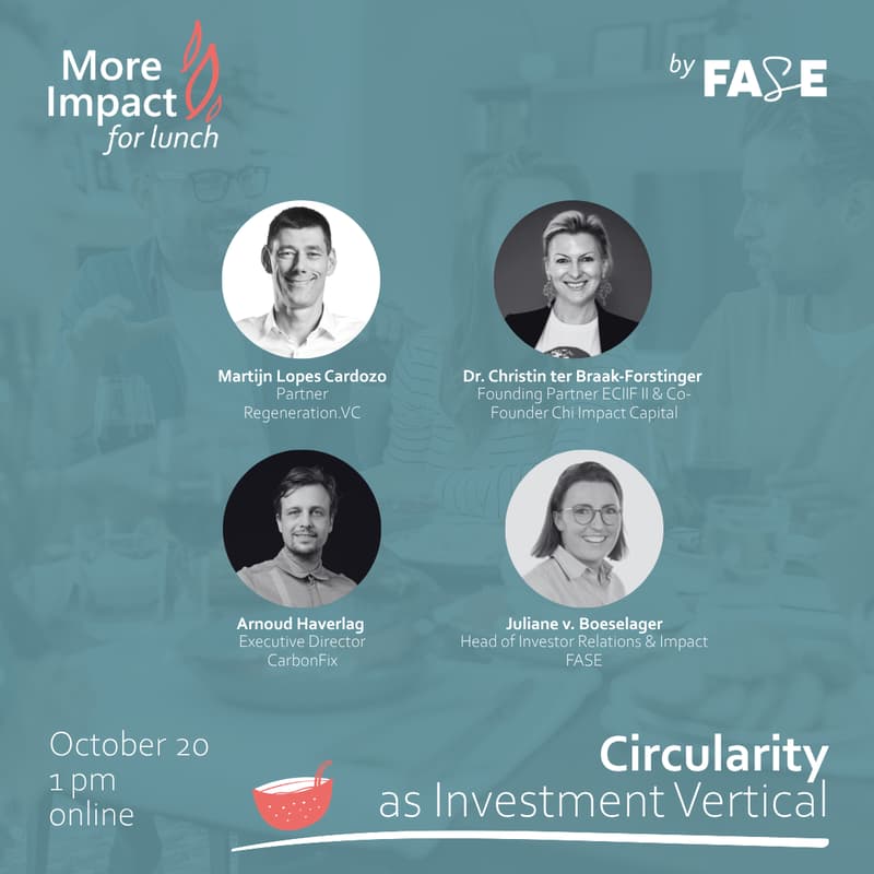Cover Image for Circularity as Investment Vertical – More Impact for Lunch by FASE
