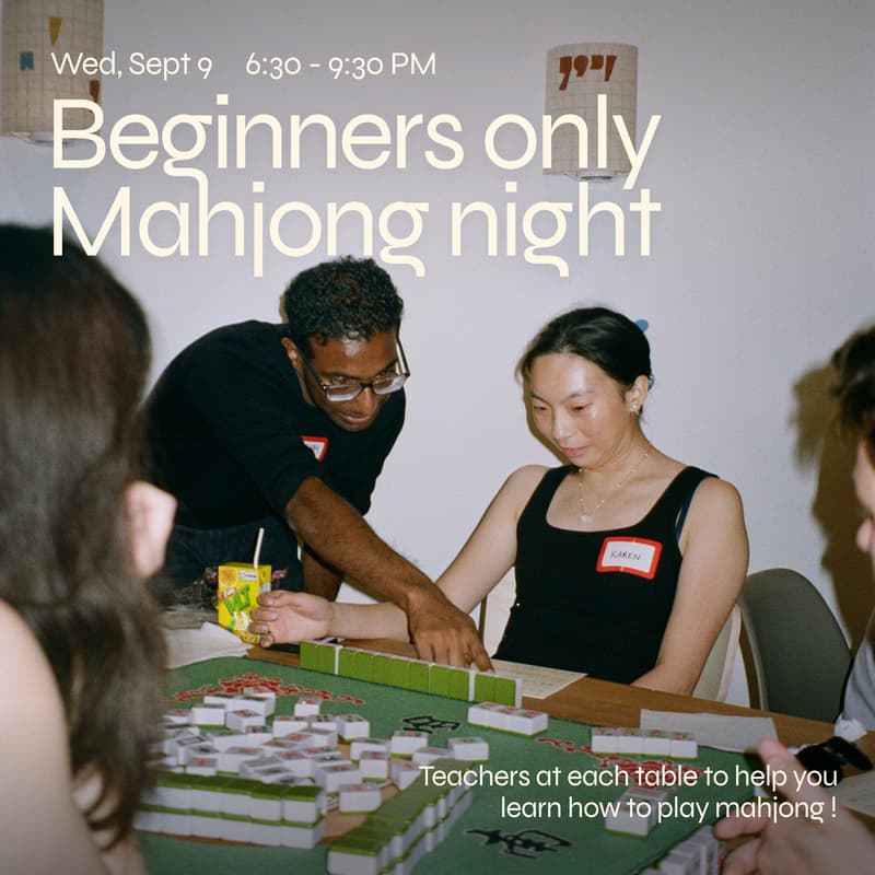 Cover Image for Beginners only Mahjong Night