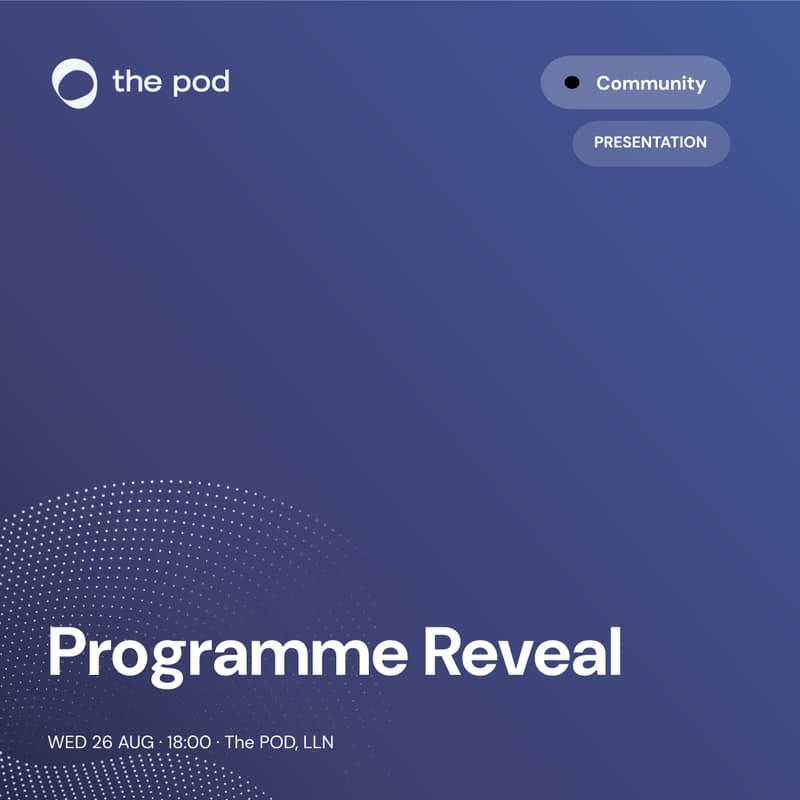 Cover Image for The POD unveils its September–December Programme