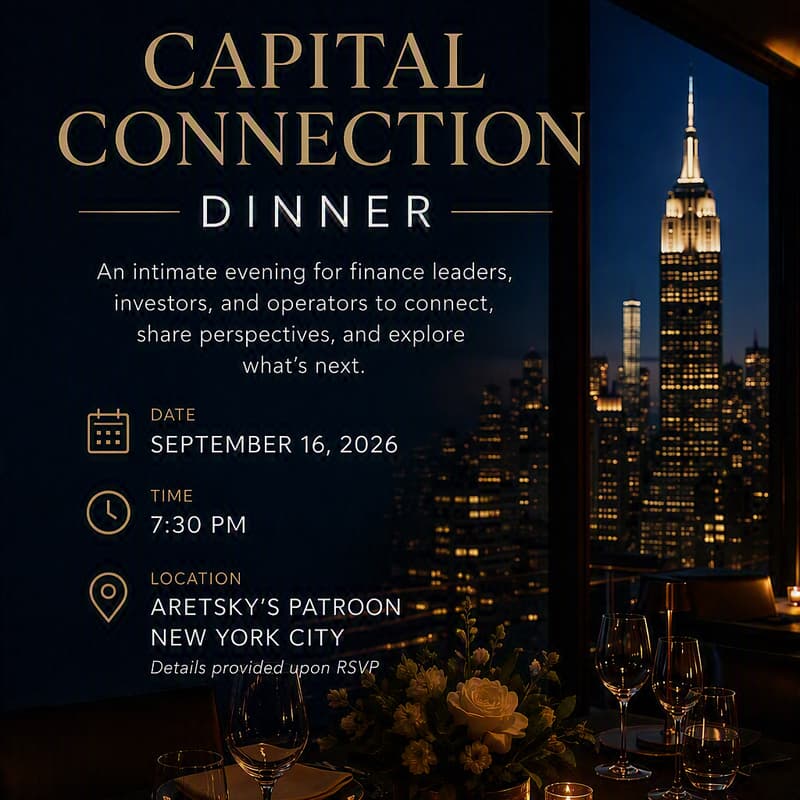 Cover Image for Sage x ORCA- Capital Connection Club Dinner.
