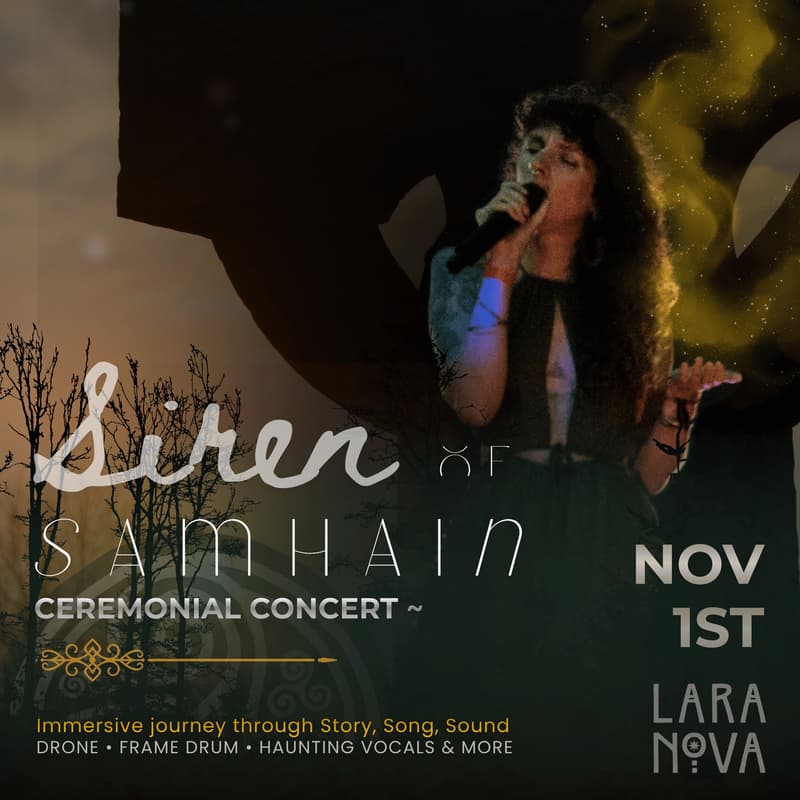 Cover Image for Siren of Samhain - A Ceremonial Concert ; Journey through Story, Sound, Ritual & Celebration