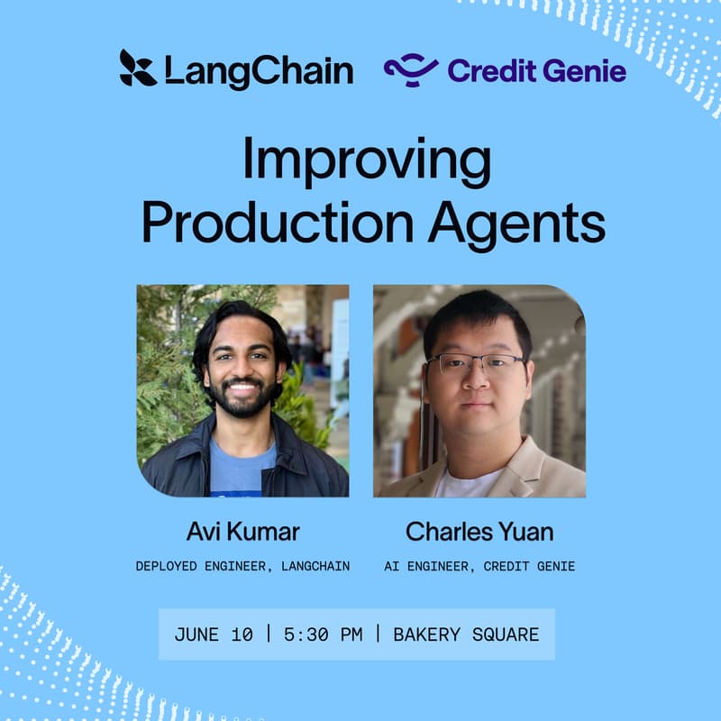 Cover Image for Improving Production Agents: How teams turn production traces into insights, issues, and better agent experiences (Pittsburgh)