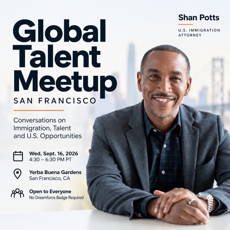 Cover Image for Global Talent & Immigration Meetup — San Francisco