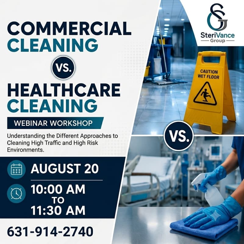 Cover Image for Commercial Cleaning Vs. Healthcare Cleaning Webinar Workshop