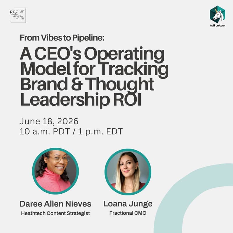 Cover Image for From Vibes to Pipeline: A CEO's Operating Model for Tracking Brand & Thought Leadership ROI