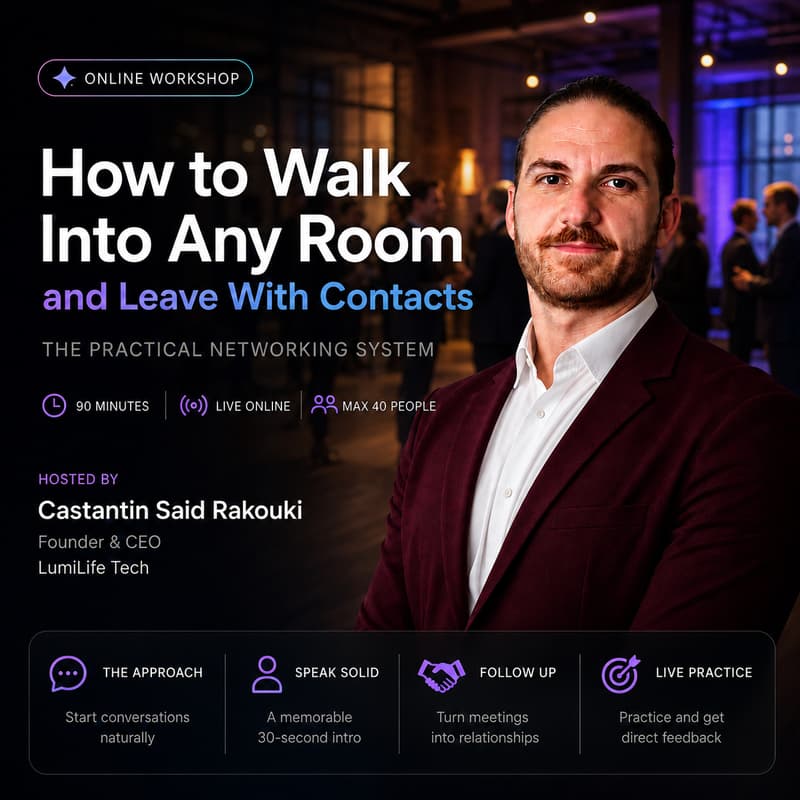 Cover Image for How to Walk Into Any Room and Leave With Contacts