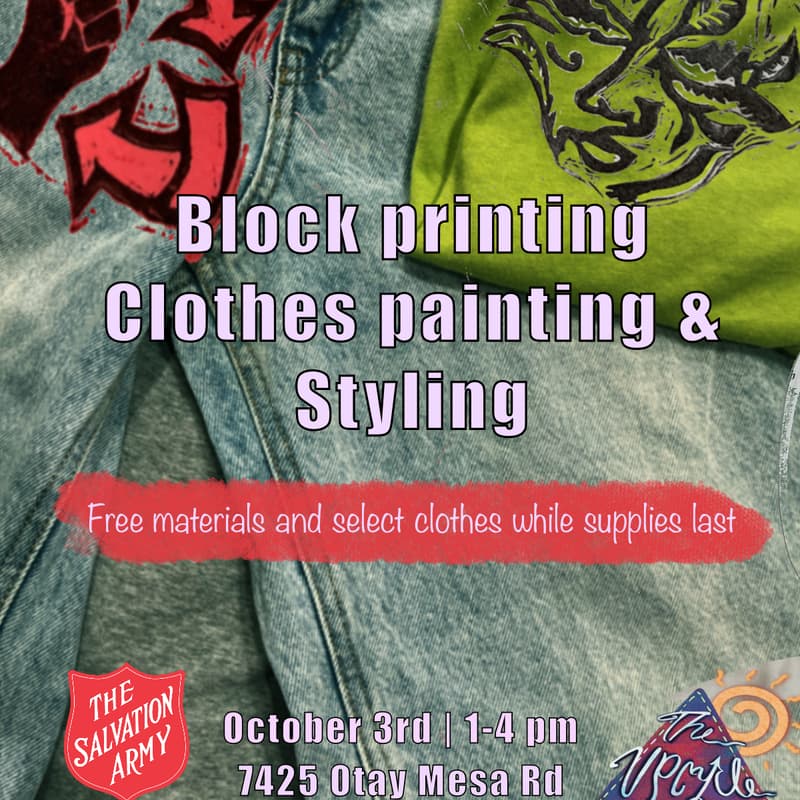 Cover Image for Block Printing, Clothes Painting & Styling - Upcycle Workshop