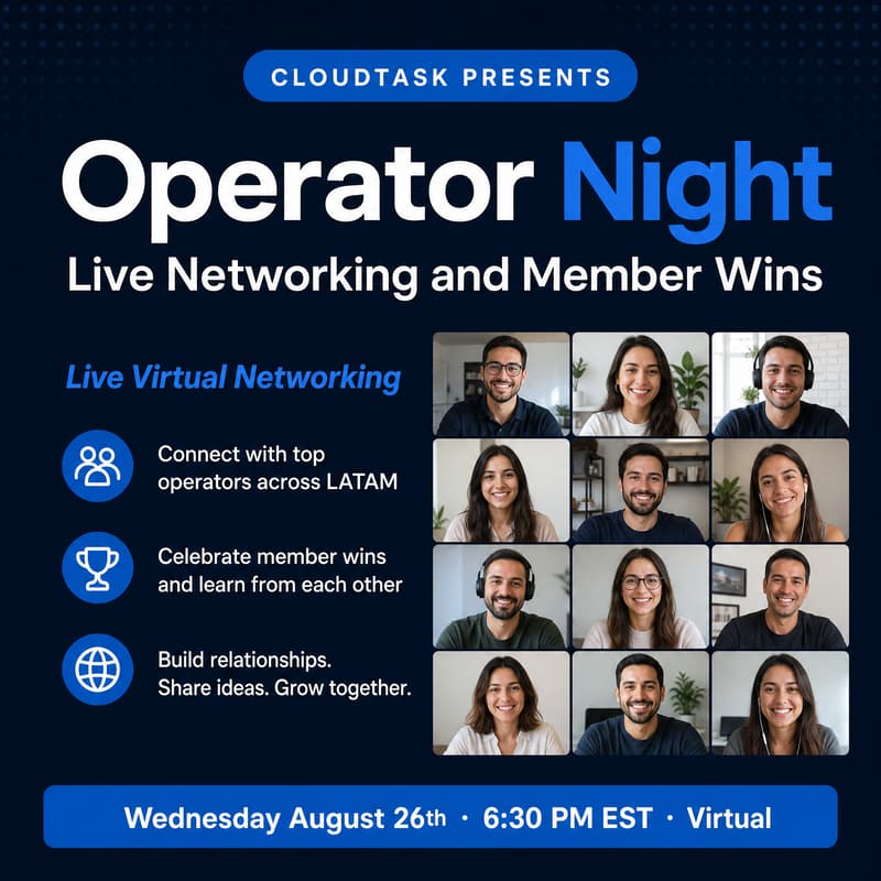 Cover Image for Operator Night: Live Networking and Member Wins