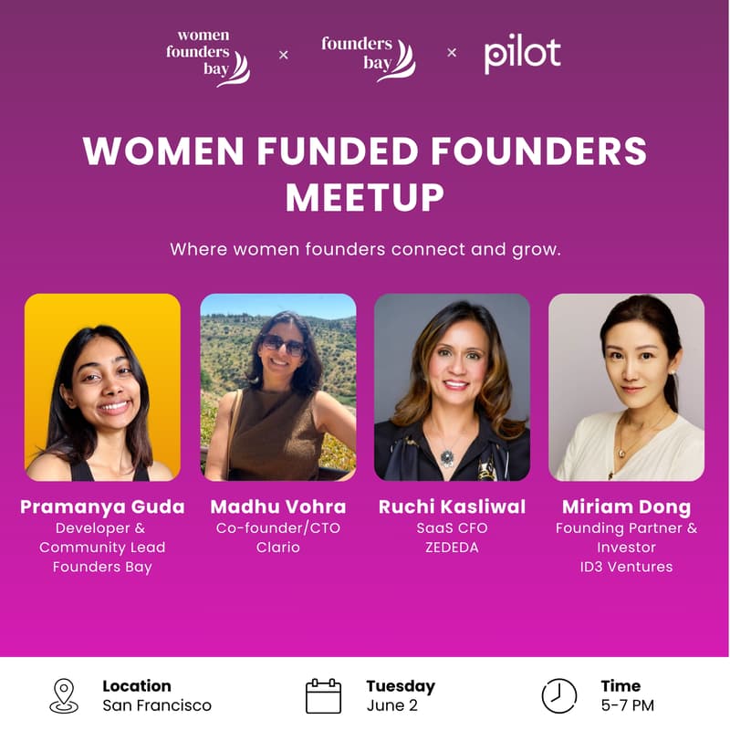 Cover Image for Women Funded Founders Meetup