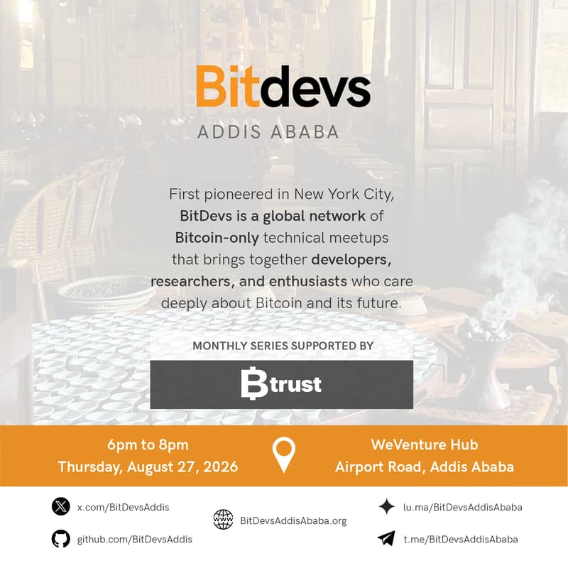Cover Image for BitDevs Addis Ababa #5