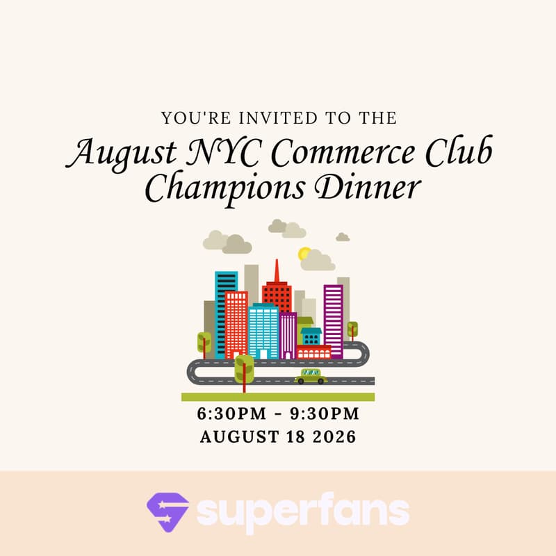 Cover Image for NYC Commerce Club Champions Dinner - Cooking Edition