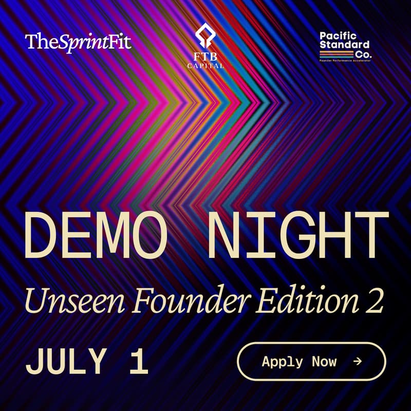 Cover Image for TheSprintFit Demo Night for Unseen Founders — Edition 2 Hybrid [Live stream]
