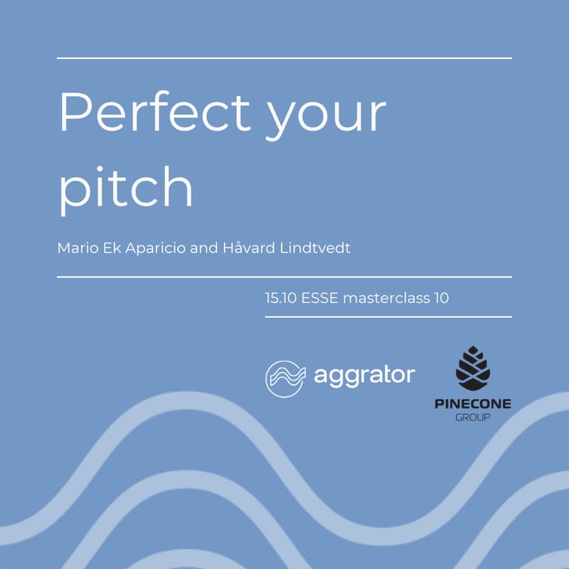 Cover Image for ESSE 10: Perfect your pitch