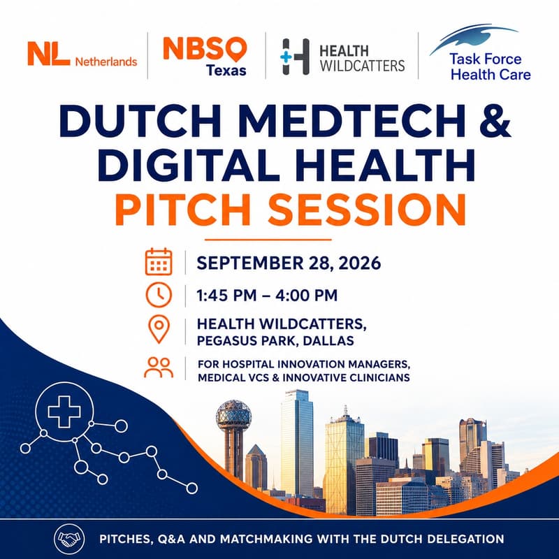 Cover Image for Dutch Medtech & Digital Health Pitch Session
