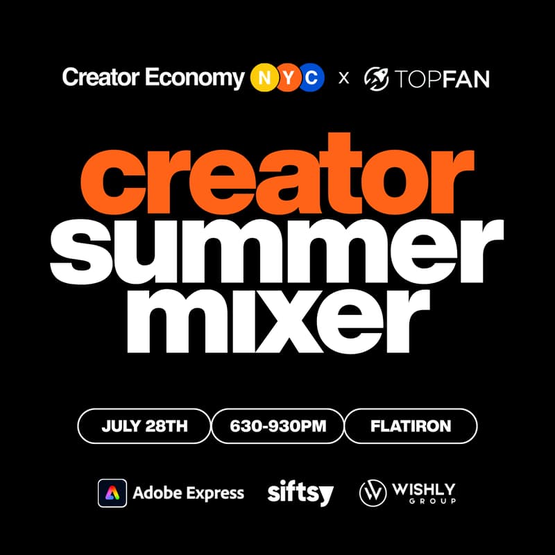 Cover Image for Creator Economy NYC's July Mixer & Panel