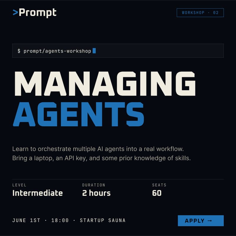 Cover Image for Prompt Workshop 2: Managing Agents