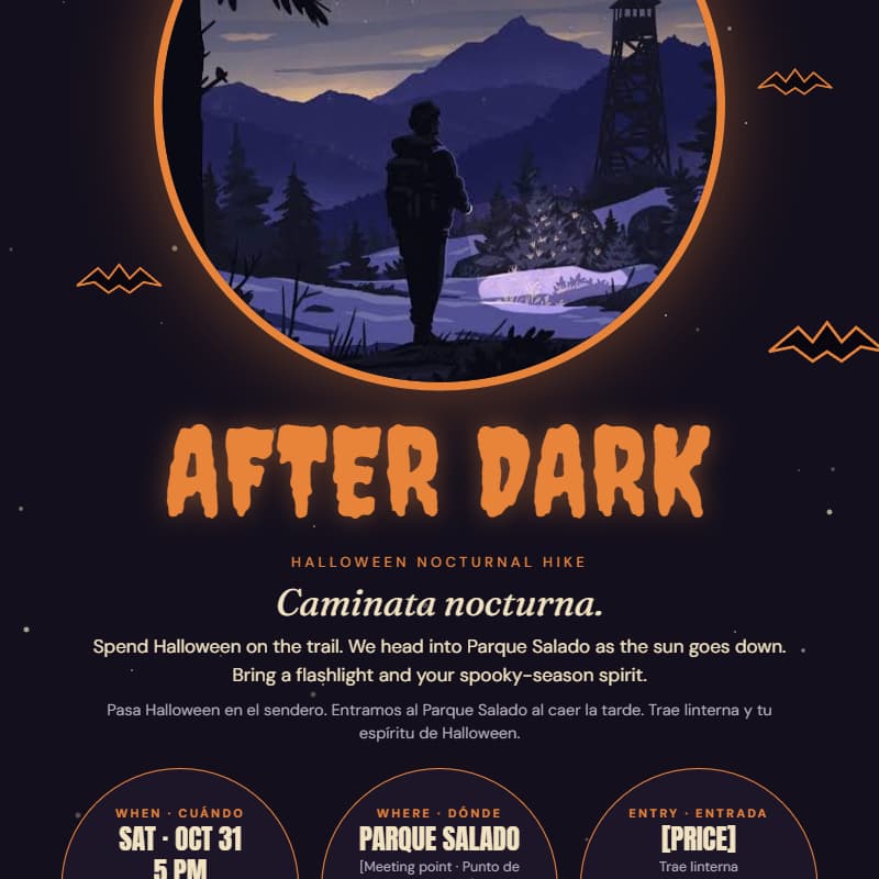 Cover Image for Halloween Nocturnal Hike
