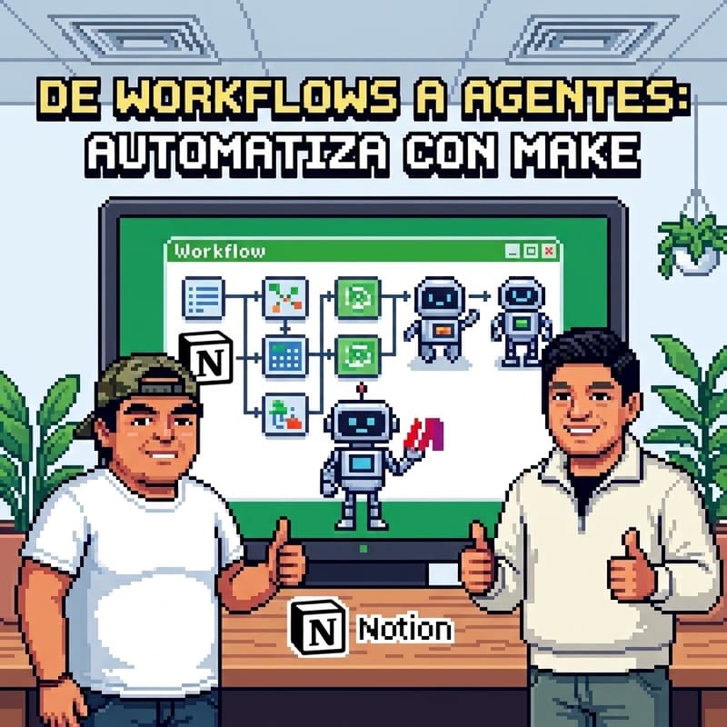 Cover Image for De workflows a agentes: automatiza con Notion y Make