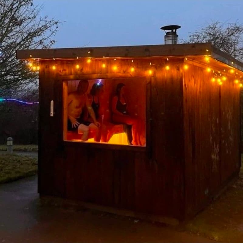 Cover Image for Private lit Up Sauna And Wild Dip And Hot Chocolates
