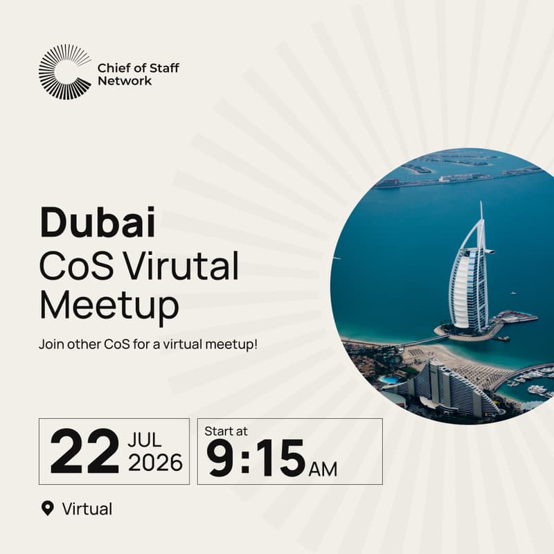 Cover Image for Dubai Chief of Staff Virtual Meetup