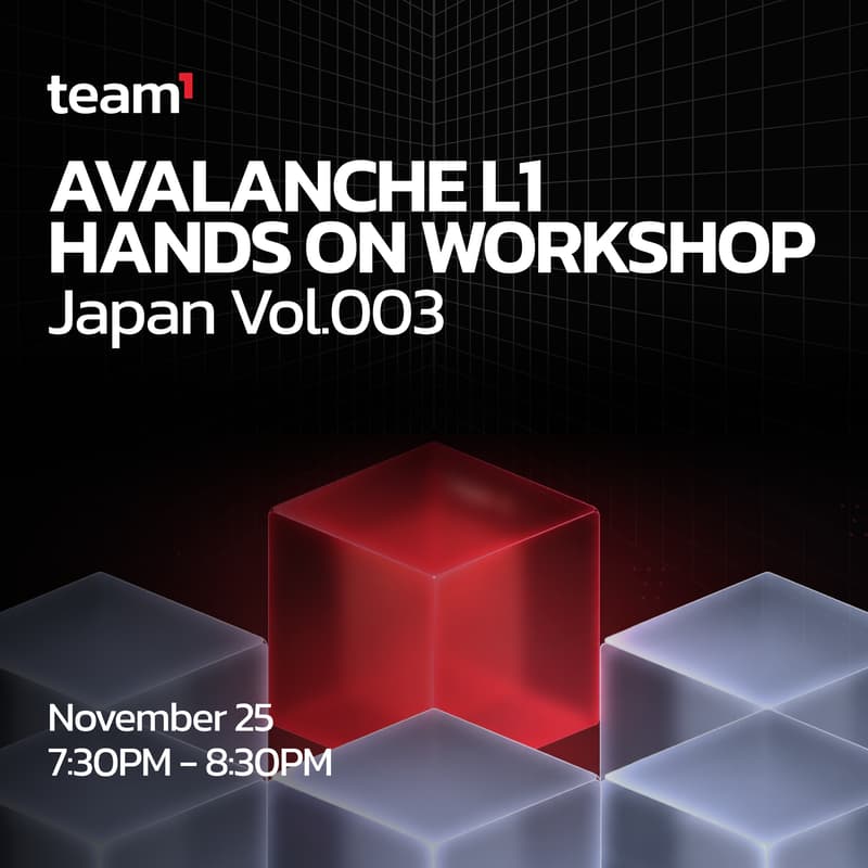 Cover Image for Team 1 Japan Workshop: Avalanche L1 ハンズオン Vol.003