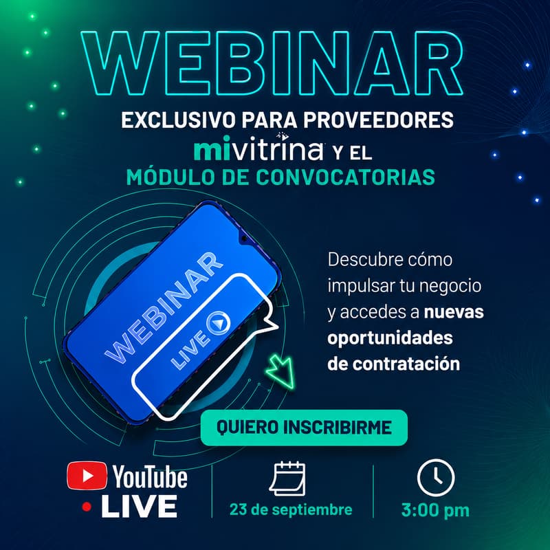 Cover Image for [Webinar] Mi Vitrina | Módulo convocatorias