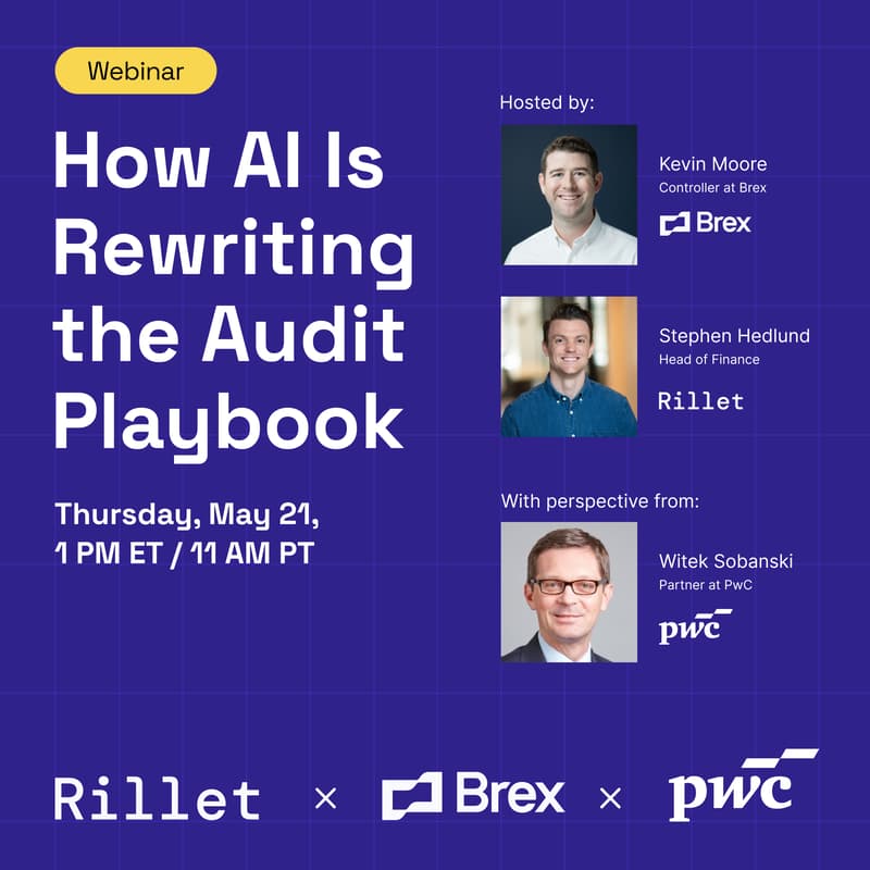 Cover Image for How AI Is Rewriting the Audit Playbook with PwC, Rillet, and Brex