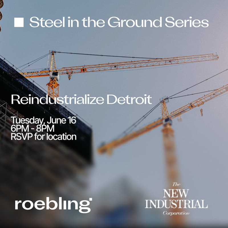 Cover Image for Steel in the Ground happy hour at the Reindustrialize Summit