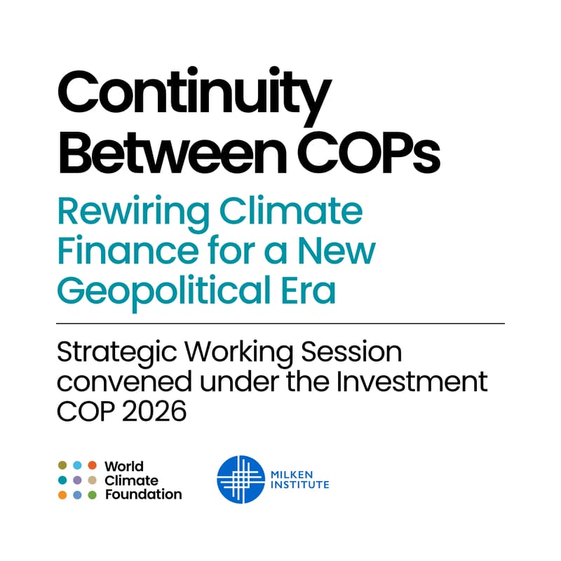 Cover Image for Continuity Between COPs: Rewiring Climate Finance for a New Geopolitical Era
