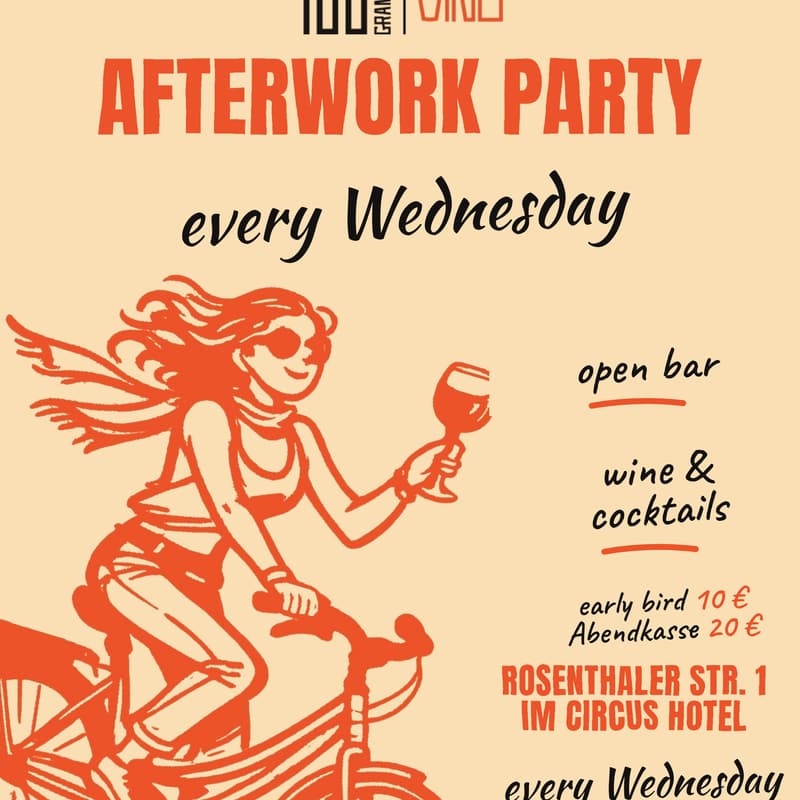Cover Image for Afterwork @ 100 GRAMM Vino