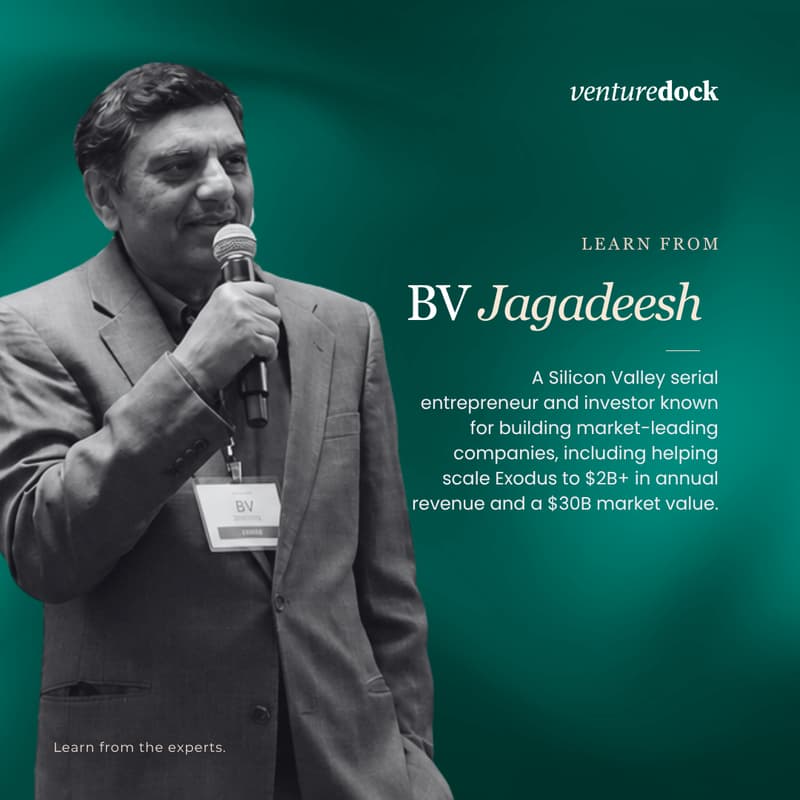 Cover Image for From Founder to Serial Investor - A Conversation with BV Jagadeesh