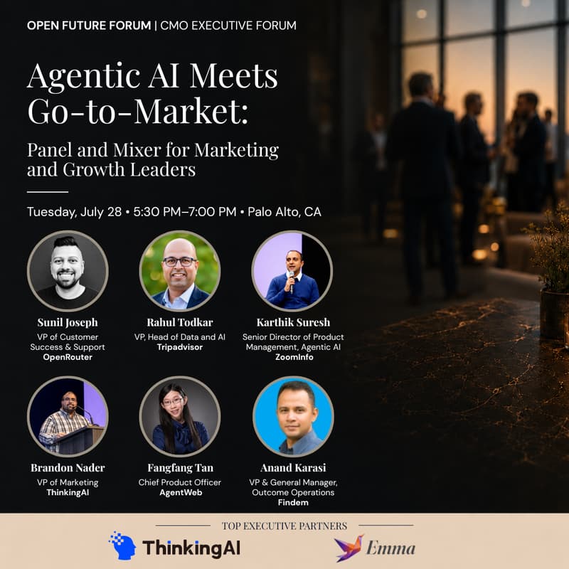 Cover Image for Agentic AI Meets Go-to-Market: Panel and Mixer for Marketing and Growth Leaders