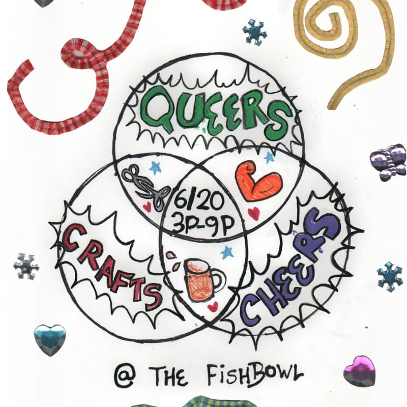 Cover Image for QUEERS, CRAFTS, CHEERS!!!