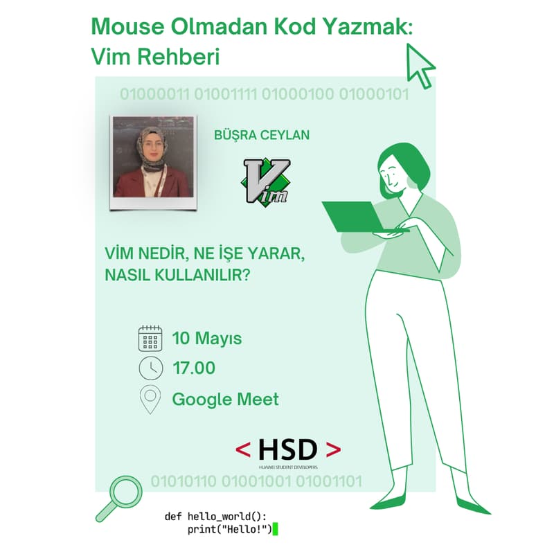 Cover Image for Mouse Olmadan Kod Yazmak: Vim Rehberi