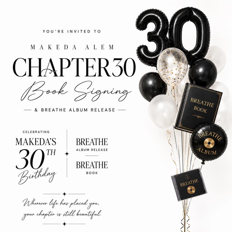 Cover Image for Makeda’s 30th Birthday Dinner Thursday, July 8 2027