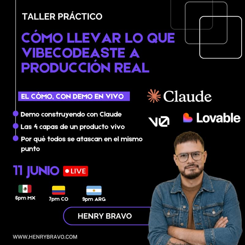 Cover Image for Cómo llevar lo que vibecodeaste a producción real