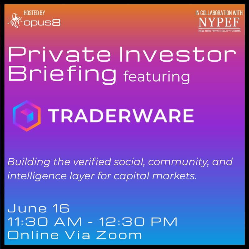 Cover Image for Traderware Private Investor Briefing - Virtual