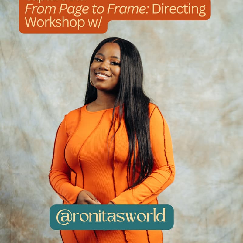 Cover Image for Capture Dis: From Page to Frame Directing Workshop