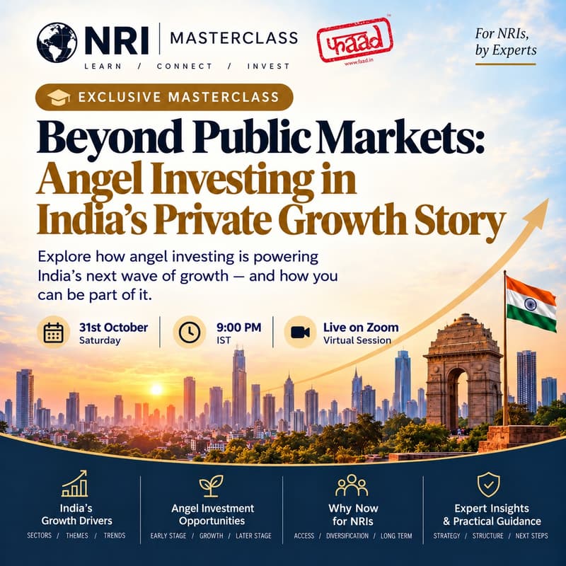 Cover Image for NRI Masterclass - 31st October, 9:00PM IST