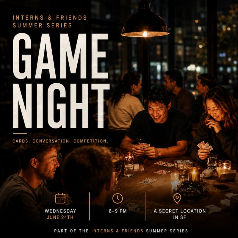 Cover Image for SF Game Night: Interns vs Founders