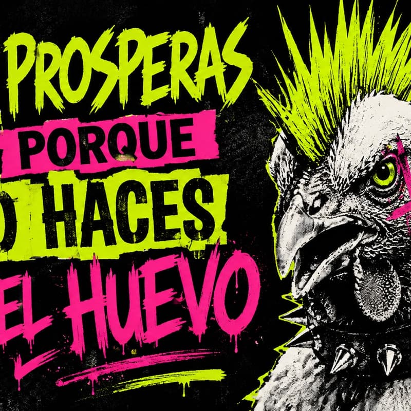 Cover Image for No prosperas porque no haces ni el huevo