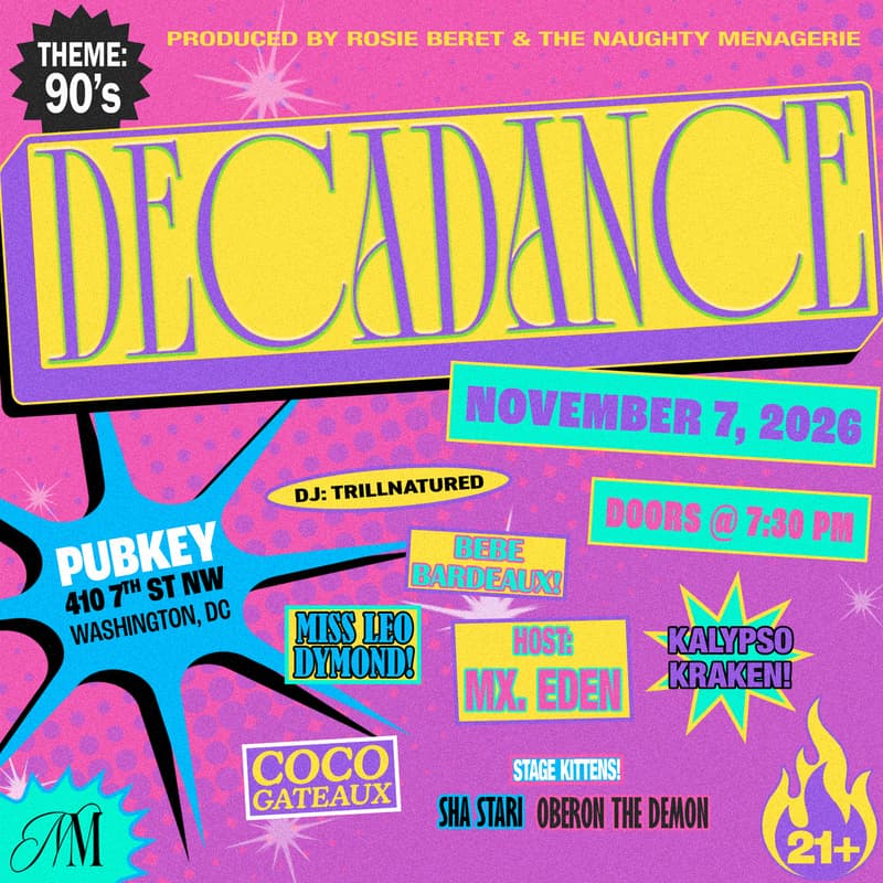 Cover Image for Decadance: Burlesque Show & Dance Party