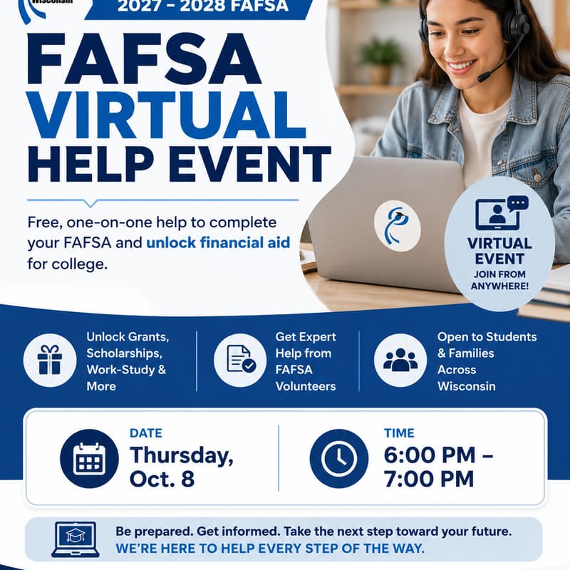 Cover Image for 2027-2028 FAFSA Virtual Completion Event